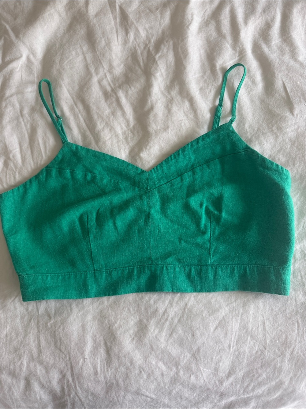 Universal Thread Green Cropped Cami Tank